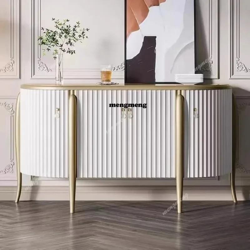 

RR American light luxury style solid wood entrance cabinet post-modern simple dining side foyer storage and decoration cabinet