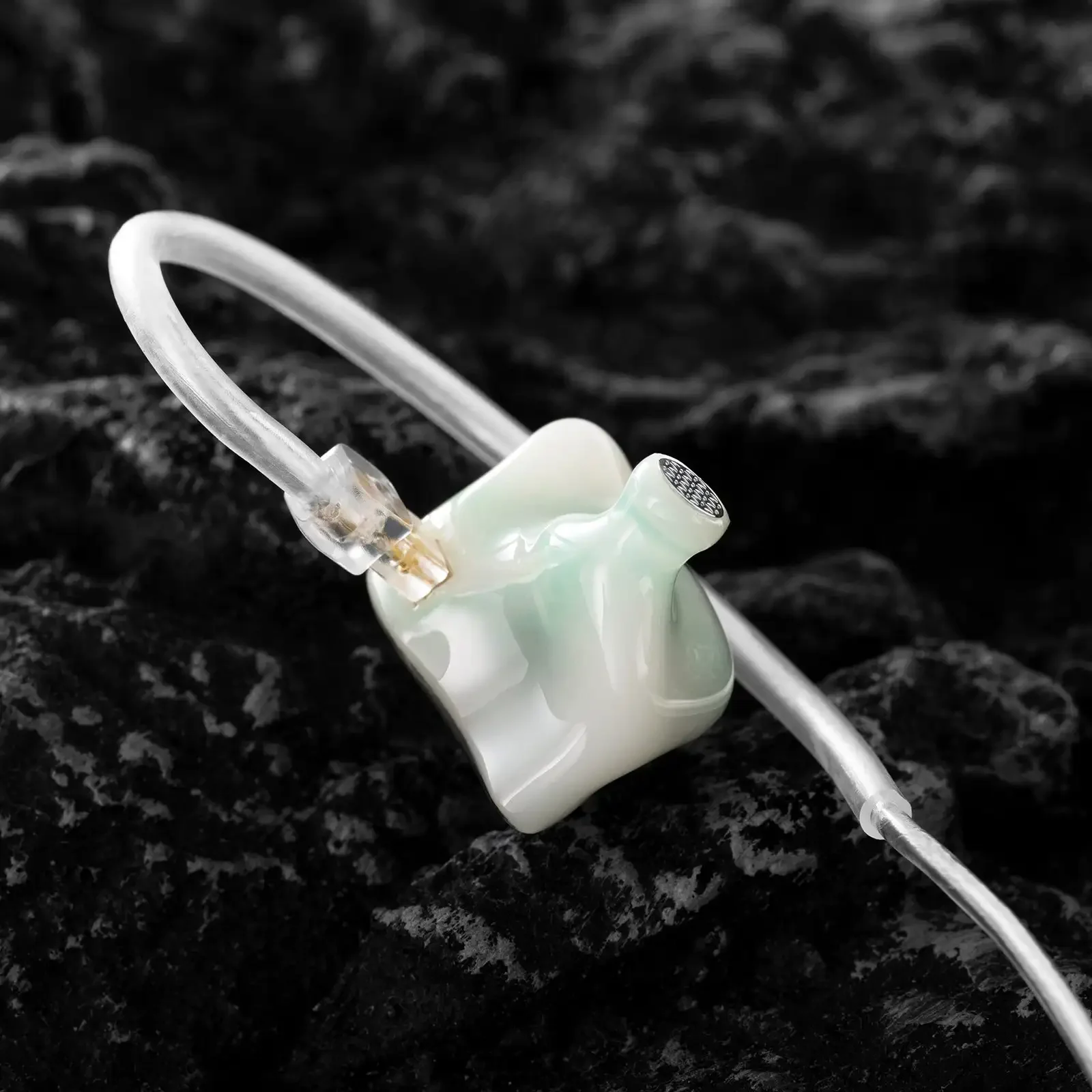 Kinera Celest Wyvern Pro 10Mm LCP Earphone Driver Dinamis Diafragma Kristal Cair dengan Mikrofon Boom Dapat Dilepas Headset IEM