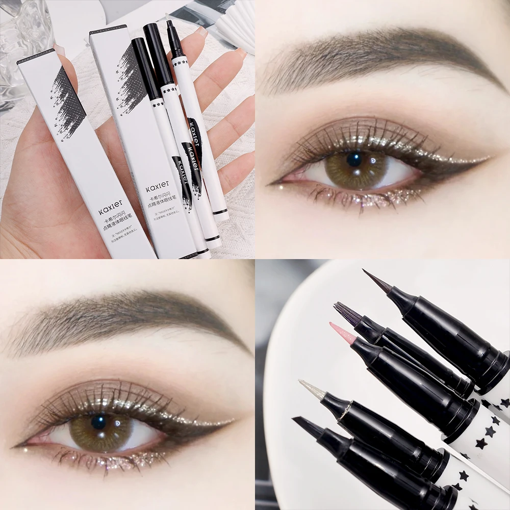 5 Colors Diamond Shiny Eyeliner Pen Waterproof Long Lasting Glitter Eyes Shadow Pencil Highlighter Beauty Cosmetics Women Makeup