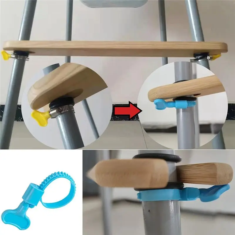 Y39A-High Chair Footrest, Bamboo Wooden Footrest For Antilop High Chairs Accessories, Adjustable Highchair Foot Rest