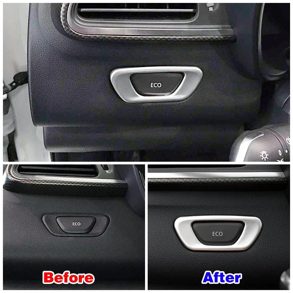 For Renault Kadjar 2015-2019 Auto Interior Central Control Modify Frame Cover Trim Inner Part Car Styling Refit