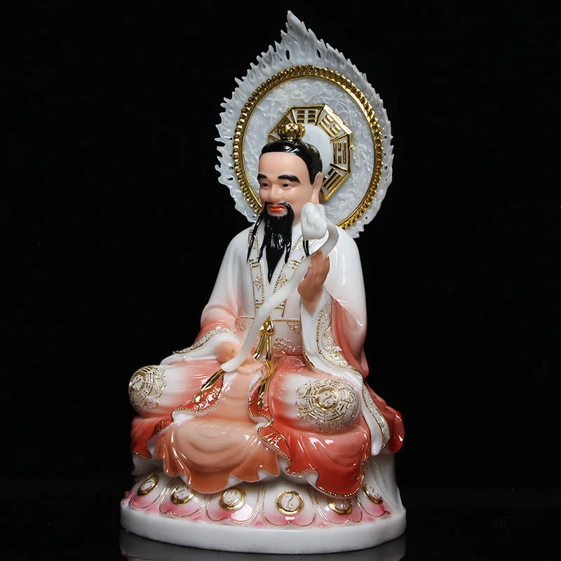 Taoism Buddhism God High grade gilding jade Buddha statue Lord LING BAO Tianzun HOME family effective