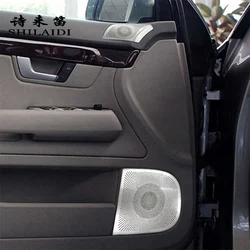 Car Door Panel Loudspeaker Pad Stereo Audio Speaker Horn Covers For amplificador de audio decoration For Audi A4 B6 B7 2002-2008