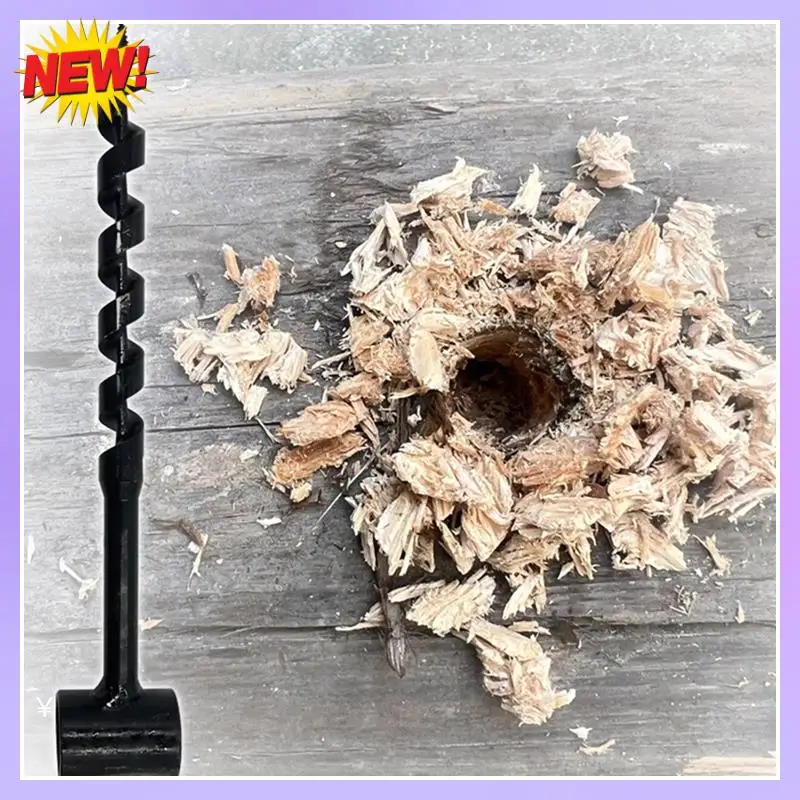 

T24C Hand Wood Punch Manual Auger Drill Carbon Steel Survival Bit For Outdoor Camping Tools Portable Hand Tools