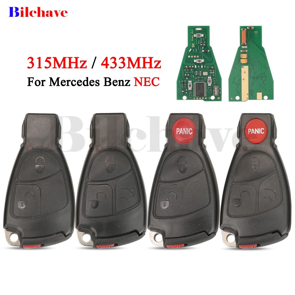 jingyuqin 2/3/4 Buttons 315MHz/433MHz Remote Key For Mercedes Benz B C E ML S CLK CL W204 W203 W211 Control Car