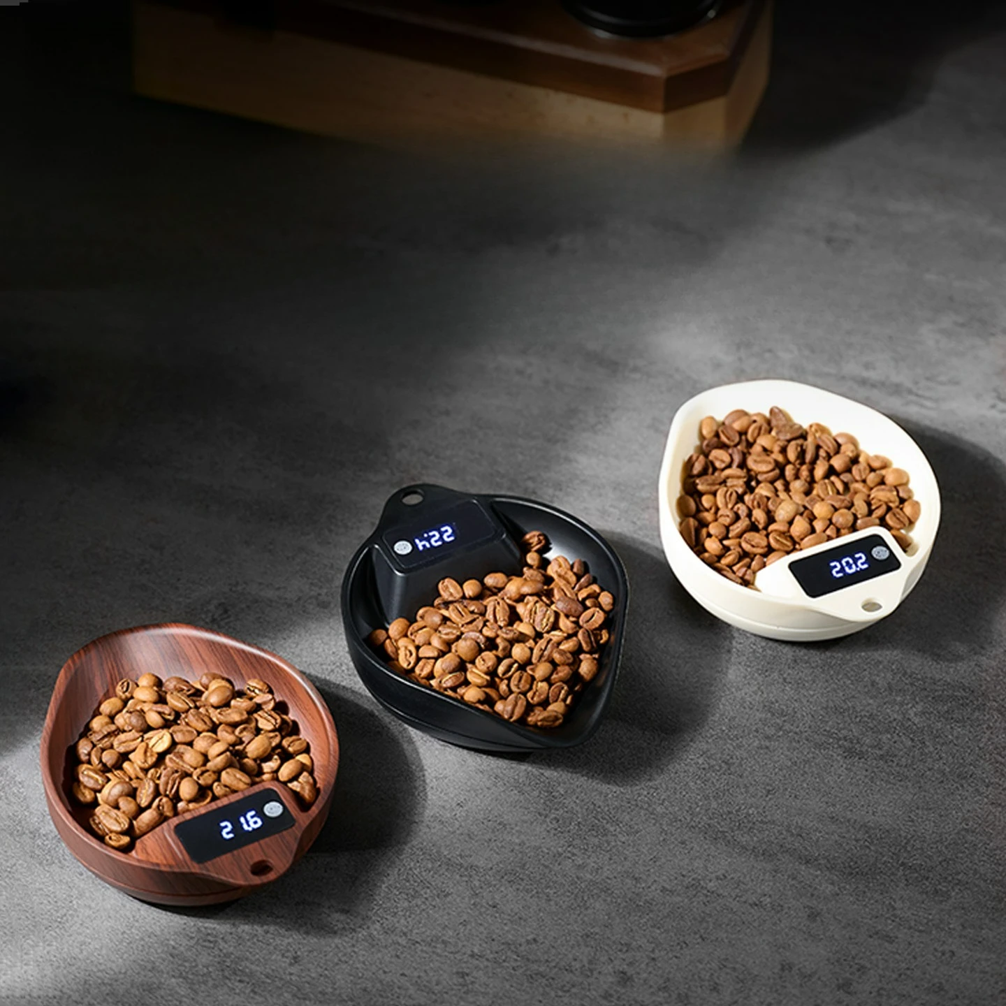 Coffee Scale Electronic Bean Measuring Scale ABS Espresso Weighing Display Tray Spray 0.1g Kitchen Barista Accessory