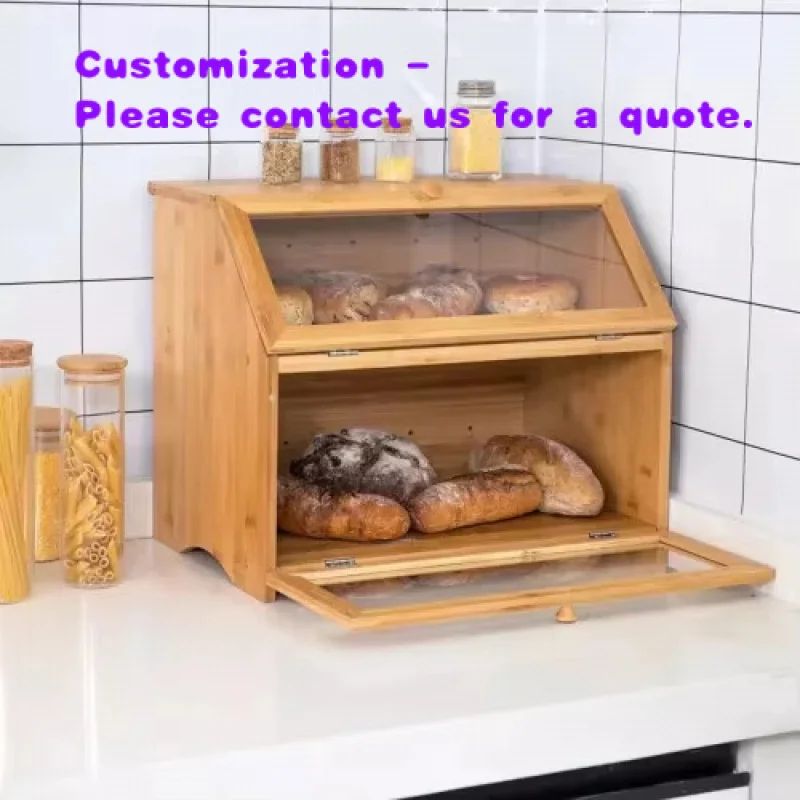 

custom.Multifunctional Storage Box Bread Box with Cabinet Door