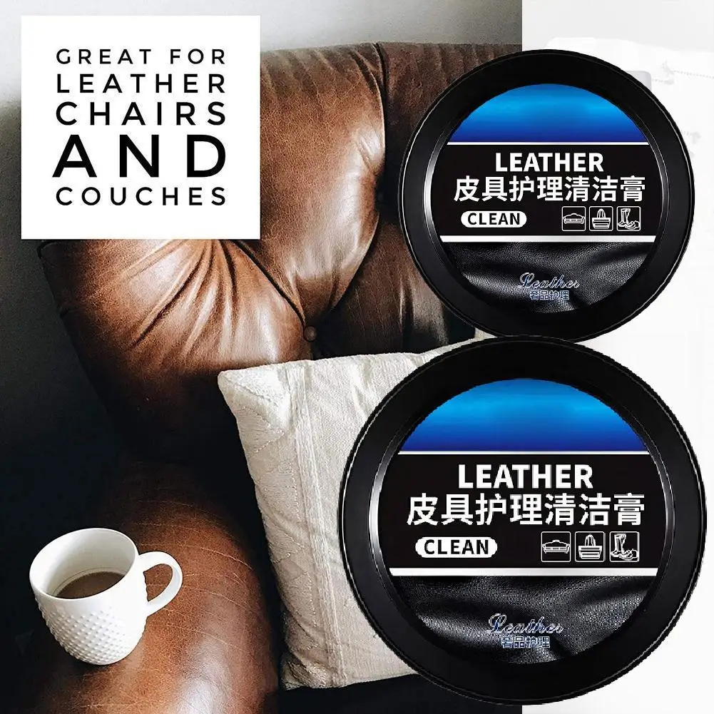 Leather Cleaning Care Paste Leather Sofa Leather Goods Cleaning Paste Waterless Stain Multi-purpose Paste Removing Washing L4u1