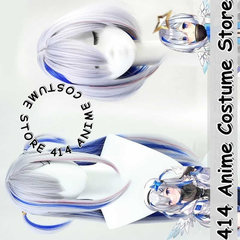 

Game & Anime Amane Kanata Cosplay Wig hololive VTuber Heat-Resistant Fiber Synthetic Hair
