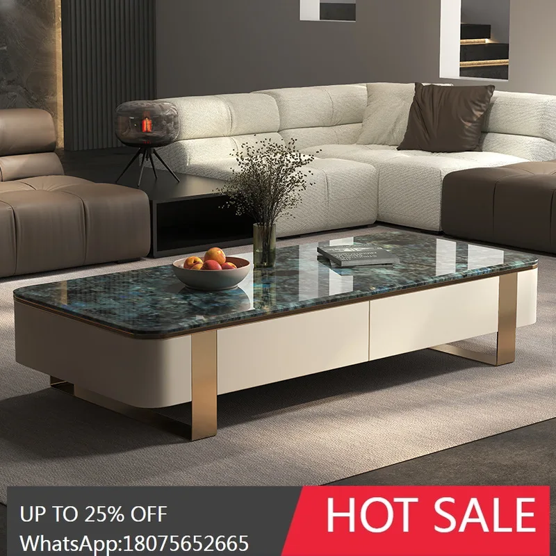 

SGF coffee table Italian light luxury spar household Italian minimalist coffee table