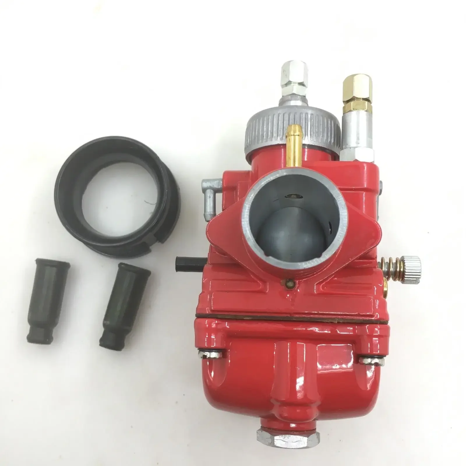 RED New Carburetor Carb From Dellorto PHBG DS 21 PHBG 21mm Racing W Plastic Cover