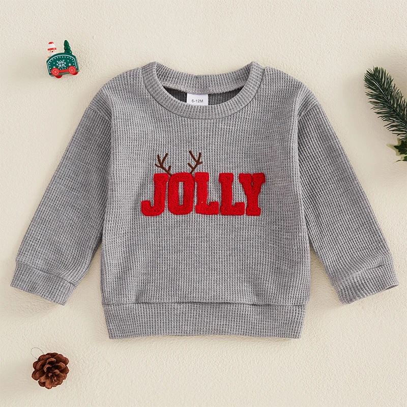 Toddler Baby Girl Boy Christmas Outfit Christmas Cookie Tester Sweatshirt Long Sleeve Pullover Fall Winter Clothes