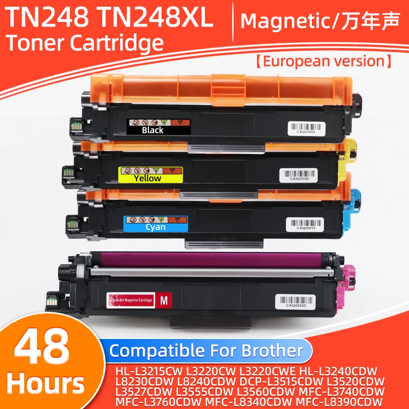 Европейский тонер-картридж TN248 TN248XL, совместимый с принтерами Brother MFC-L3740cdw, HL-L3215cw, L3220cw, L3240cdw, L8230cdw, L8240cdw