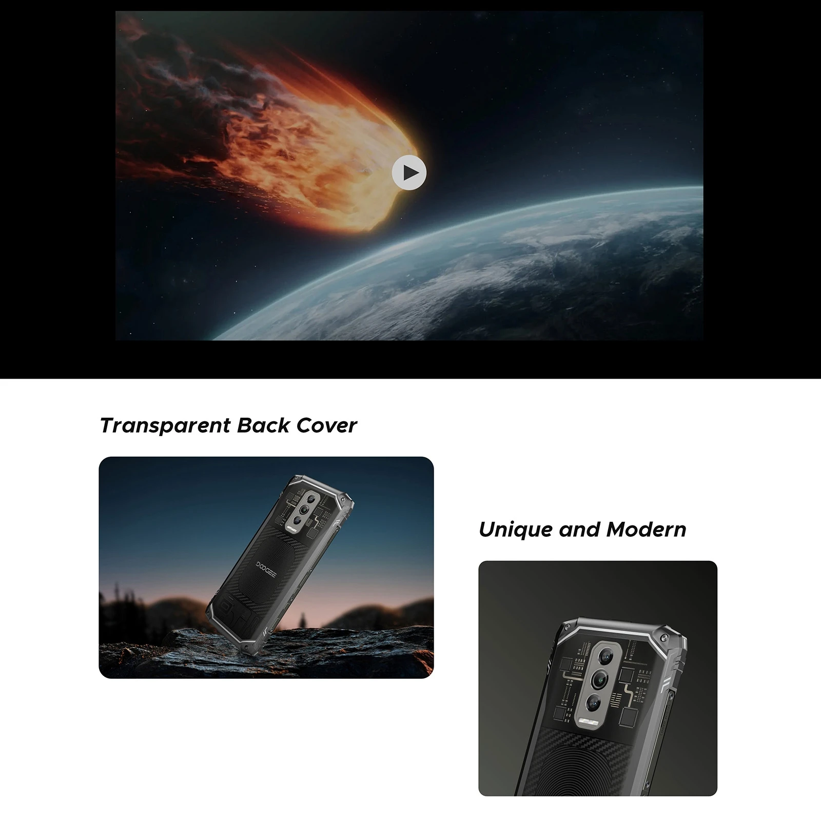 هاتف ذكي متين للغاية من Doogee-Blade 10 ، 8GB + GB ، كاميرا رئيسية 50mp ، 1500 mAh ، Android 14 ، Spreadtrum ، T606 ، OTG ، NFC ، 4G