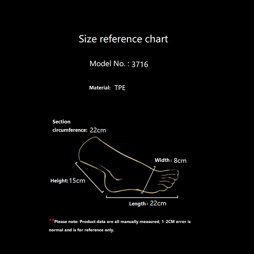 リアルな女性の足模型 プラスチックシリコン製マネキン足 フェティッシュ 医療マッサージ練習用 偽爪アートディスプレイ用小道具 TPE 3716