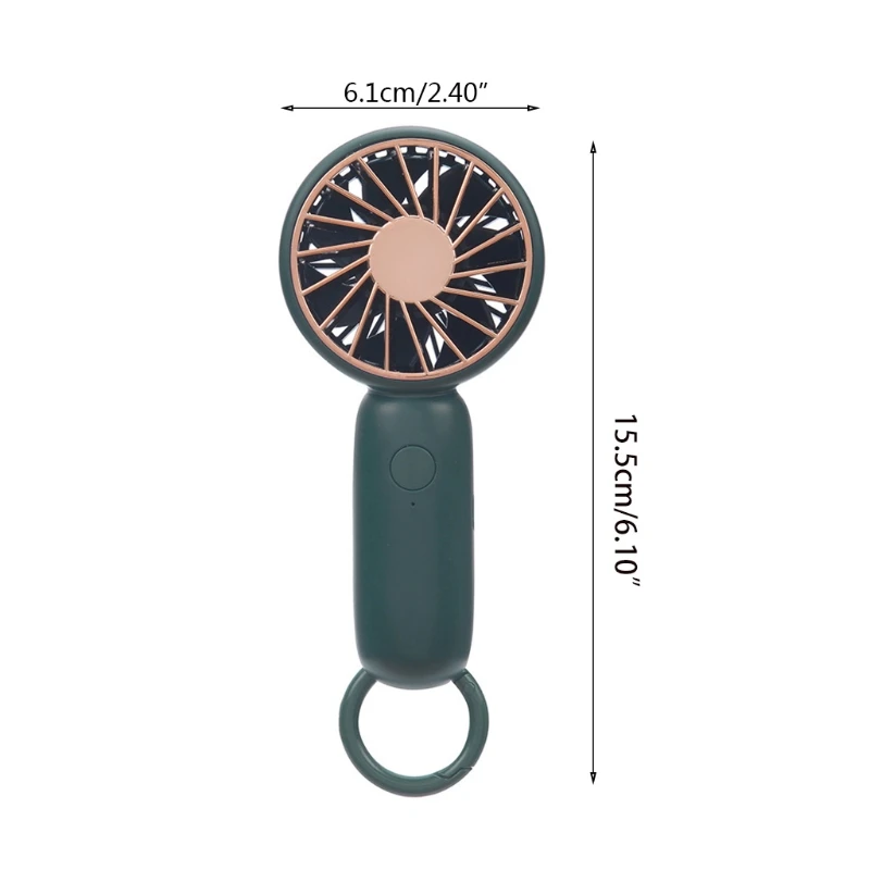 Quạt mini cầm tay Sạc USB động Quạt cá nhân Carabiner Quạt làm mát nhỏ dành cho du lịch, đi lại, dã ngoại, thả vận chuyển