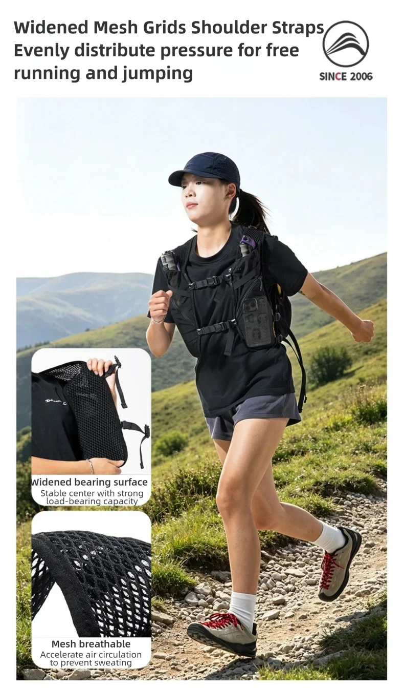 BISINNA Camping-Rucksack 20L Ultraleichter Wasserdichter Wanderrucksack für Männer und Frauen Outdoor Radfahren Reisen Klettern Tasche – Detail 7