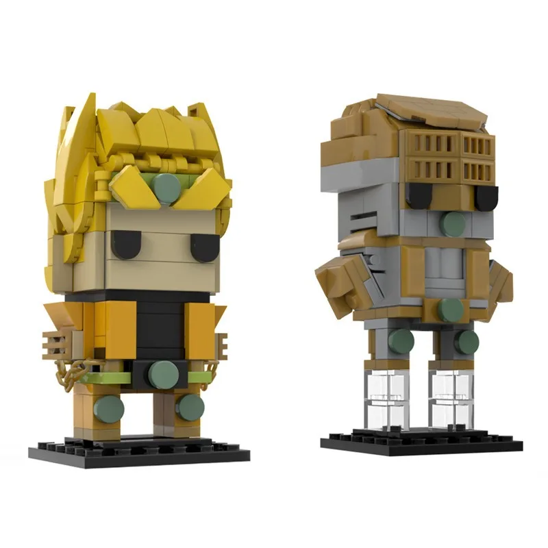 Movie Anime JoJo's Figures Demon God Robot Stunt Doubles Bizarre Adventure Character Platinum Brickheadz Building Block Toys