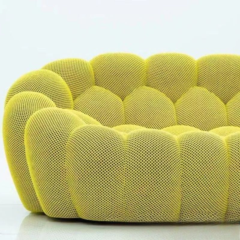 روتشبورغ الإيطالية الحديثة بسيطة شخصية غرفة المعيشة وحدة صغيرة مصمم فقاعة كرة القدم الإبداعية أريكة منحنية #3