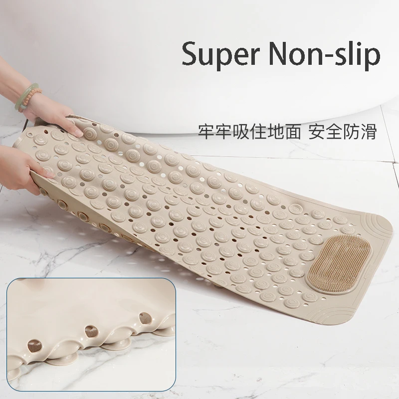 Bathroom Anti-Slip Pad Toilet Shower Room Hollow Shower Mat Waterproof Foot Massage Carpet Multifunctional Soft Rubber Bath Mat