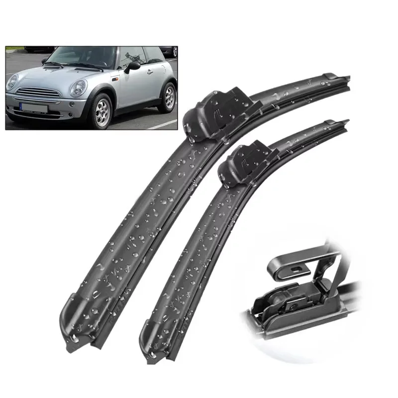 

Wiper LHD Front Wiper Blades For Mini Cooper S One R50 R53 Clubman R55 Windshield Windscreen Window Brushes 19"+18"