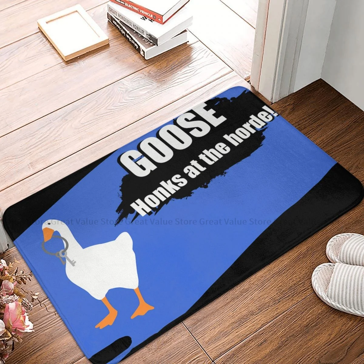 Untitled Goose Game Bath Non-Slip Carpet Graphic Living Room Mat Welcome Doormat Floor Decoration Rug