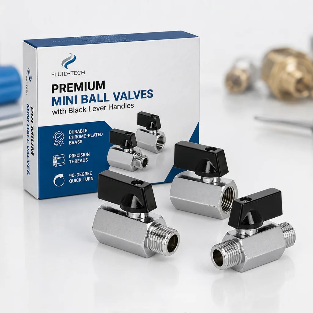 Mini Brass Ball Valve 1/8 1/4 3/8 1/2 Inch BSP Male Female Threaded Shut Off Valve for Air Water Oil Gas Compressor Pipe Fitting