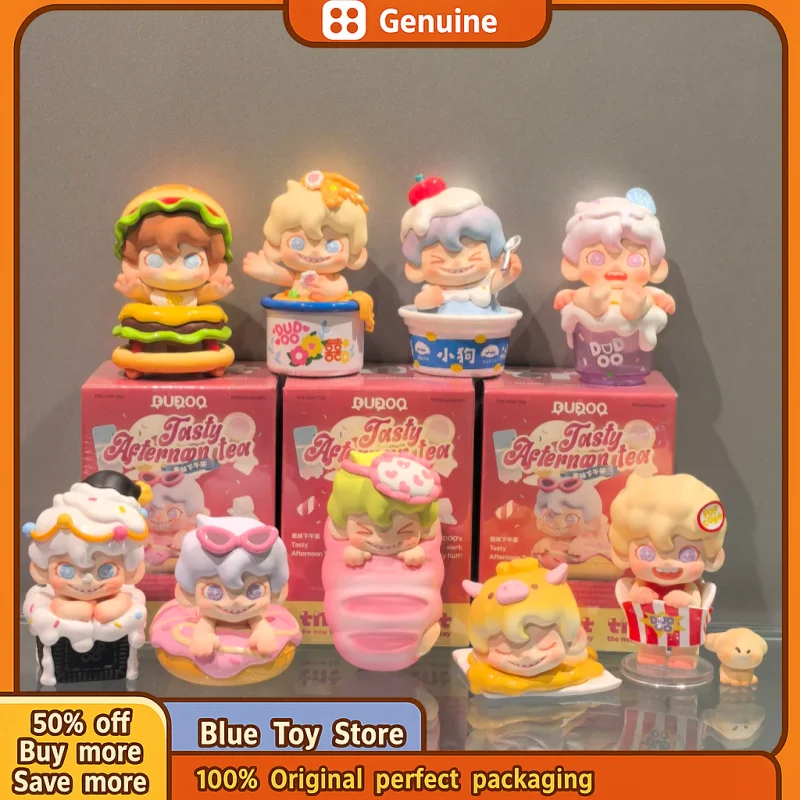 

Подлинная фигурка Dudoo Blind Box, вкусный послеобеденный чай, серия, милый мультяшный модный коллекционный декор комнаты, детская игрушка в подарок для девочки