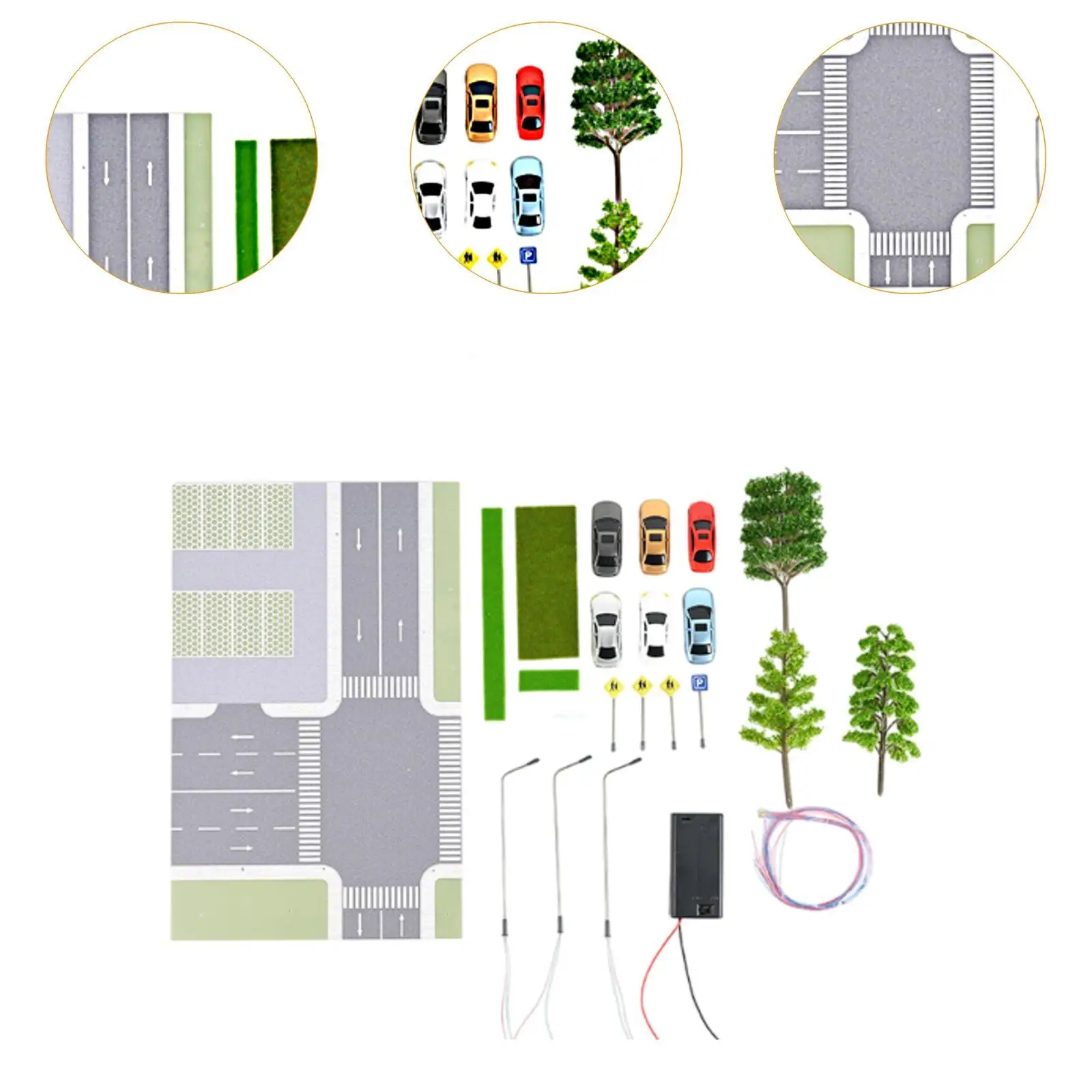 Garage Model Layout Kits Diorama Layout Scenic Diorama Display Car Park for