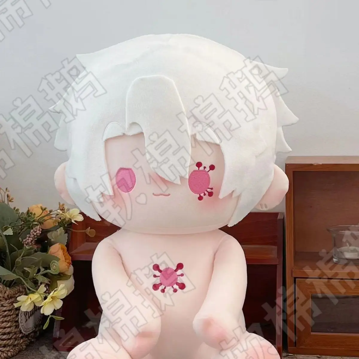 

Uzui Tengen Attribute Sitting Posture Plush Doll Body Anime Cartoon Dress Up Cotton Plushie 40cm Pillow Cosplay Toys Gift