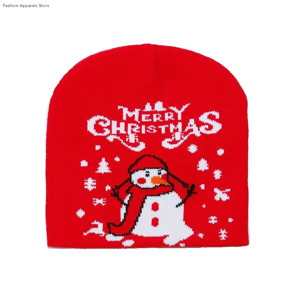 

Fashion Reindeer Christmas Hat Christmas Tree Bow Pullover Cap New Year Dress Up Green Santa Claus Beanie Hat Girls