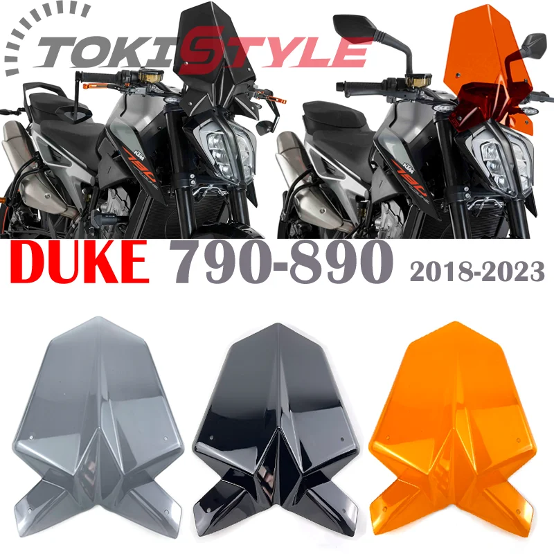 Motorcycle Sports Windscreen Windshield Visor Fits For Duke790 duke890 Duke 790 DUKE 890 R 2017 2018 2019 2020 2021 2022 2023