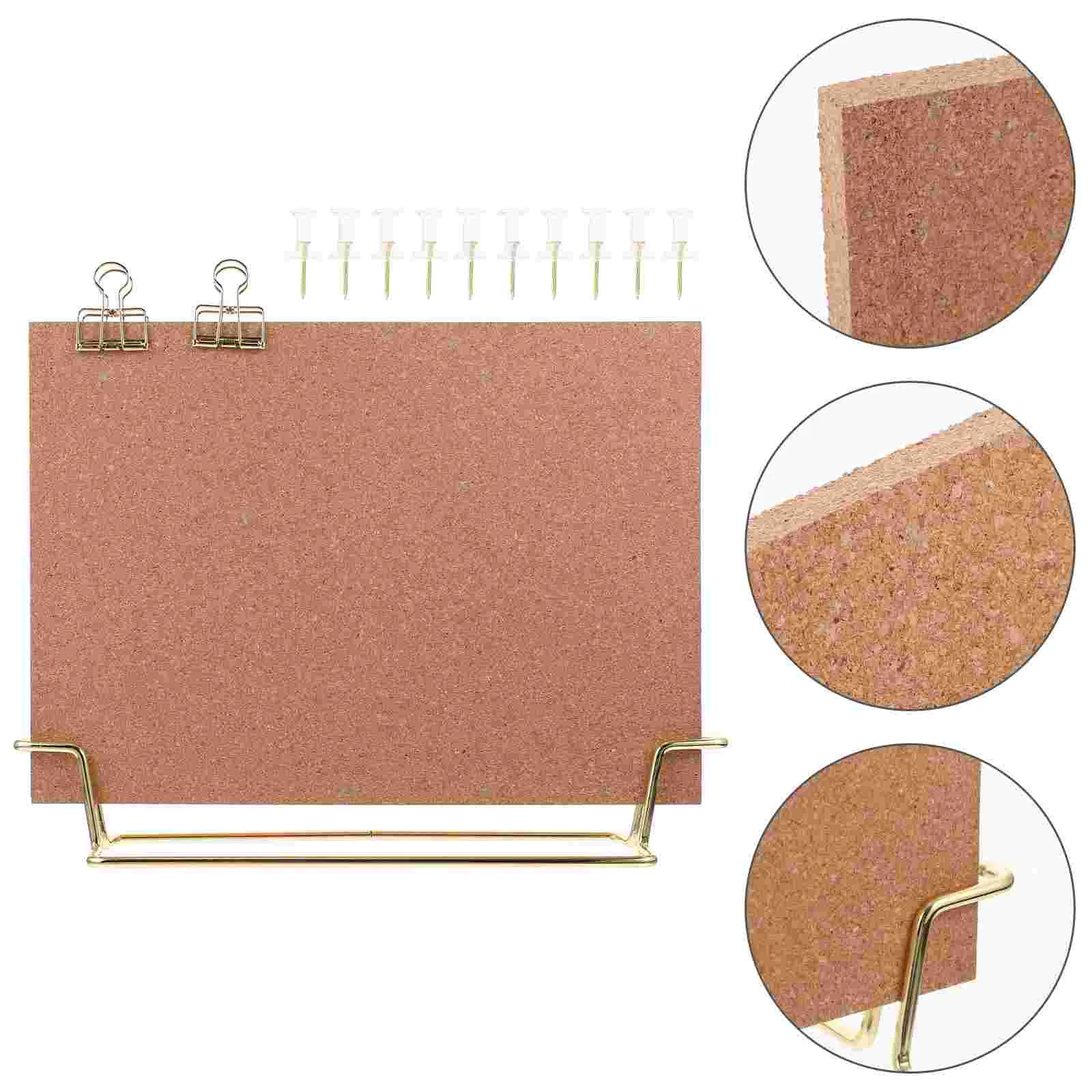 Message Board Cork Office Note Photo Wall Display Bracket Desk Decorations Pin Boards for Letter Framed Metal Picture Photos