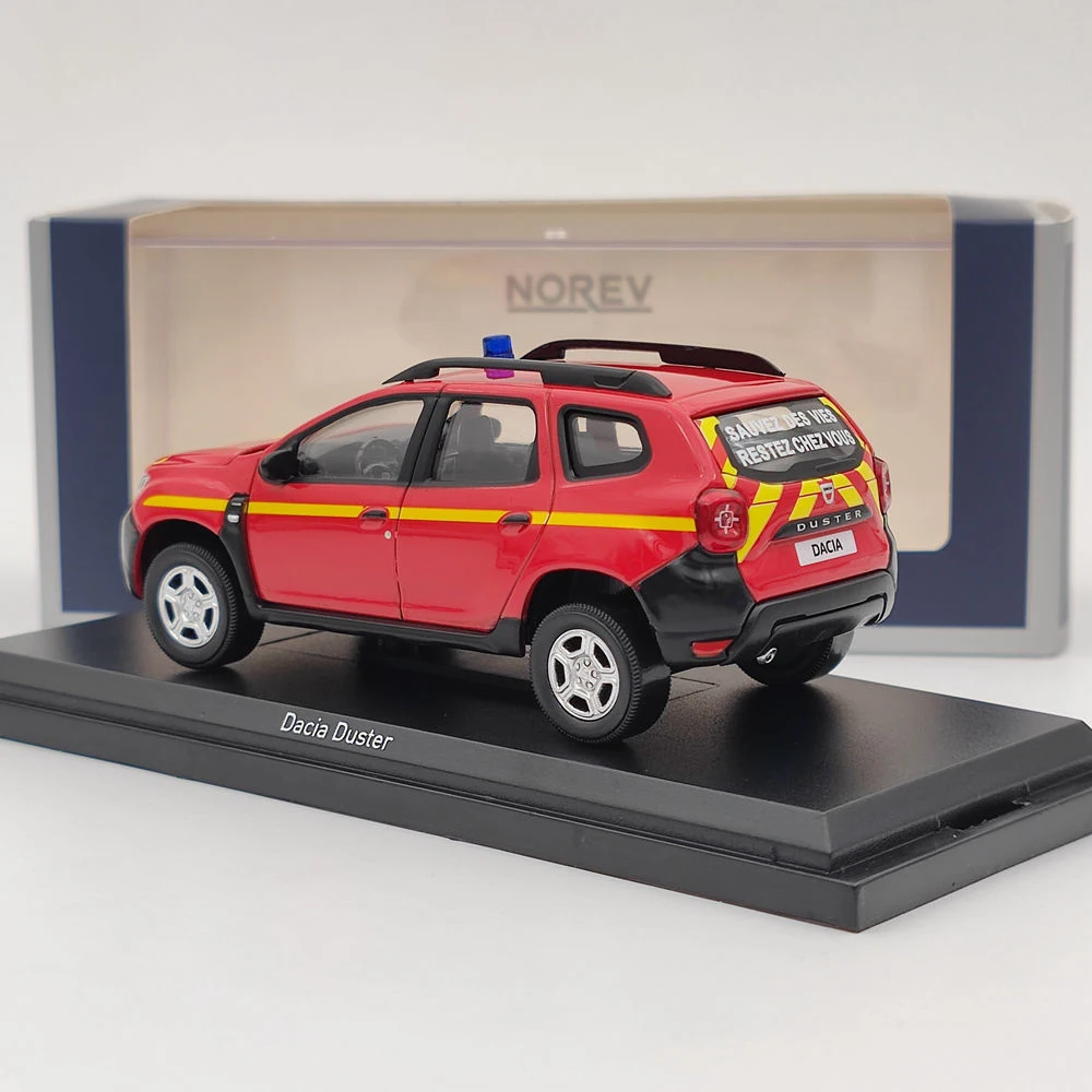 Norev 1/43 dla Dacia Duster POMPIERS 2020 czerwony odlew modele samochodów bożonarodzeniowa kolekcja limitowana