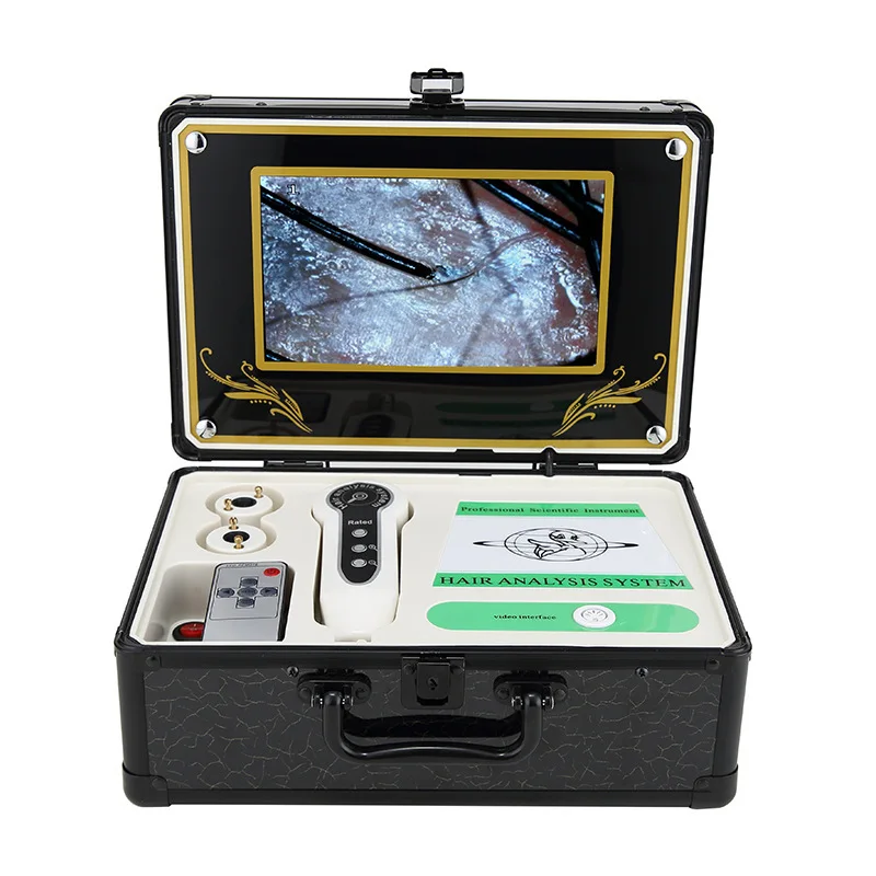 Scalp detector box type 200x lens 9-inch high-definition hair  detection analysis instrument