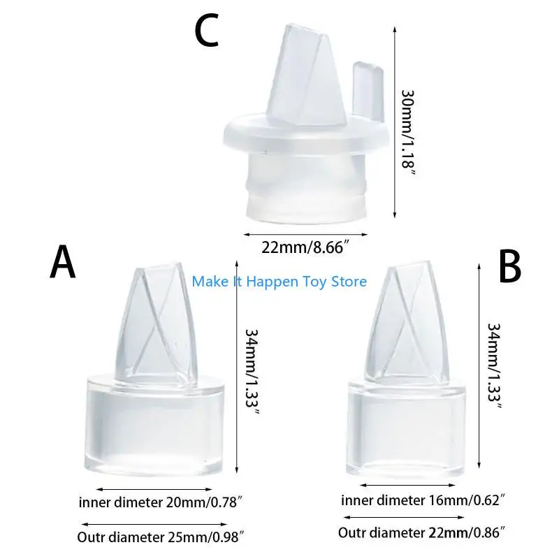 28EC منقار البط للصمام الداخلي شفط الفم مضخة الثدي الغذاء الصف سيليكون لملحقات مضخة الثدي الكهربائية اليدوية