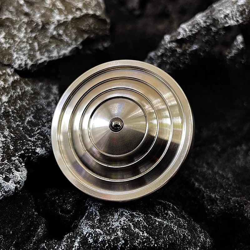 New Stainless Steel Spinning Top Hand Twisting Fidget Roler Spinner Toy