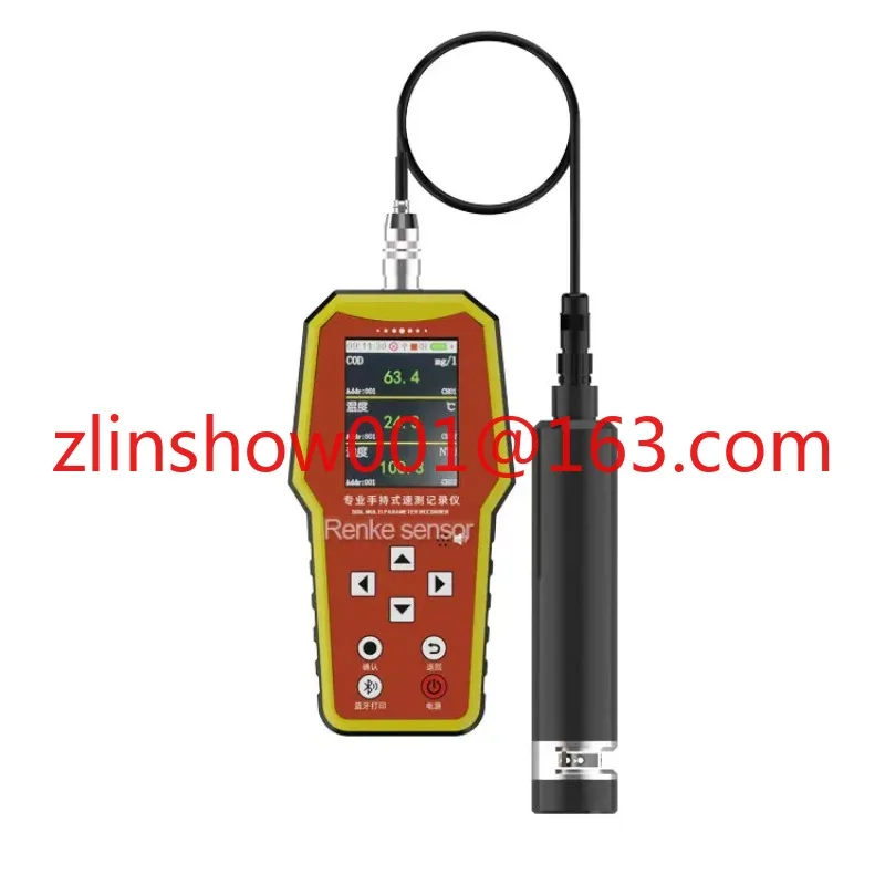 Portable Water Quality Meter pH EC Turbidity COD Ammonia Nitrogen Dissolved Oxygen Residual Chlorine Sensor