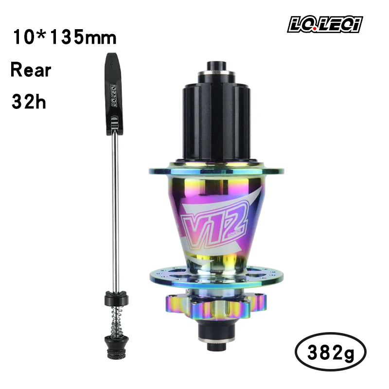LQLEQI V12 Mountain Bike Flower Drum, 142mm,135mm, 5 Peilin, 32H/36H, 720 sounds, HG， 8/9/10/11/12 speed wheels  hub bearing