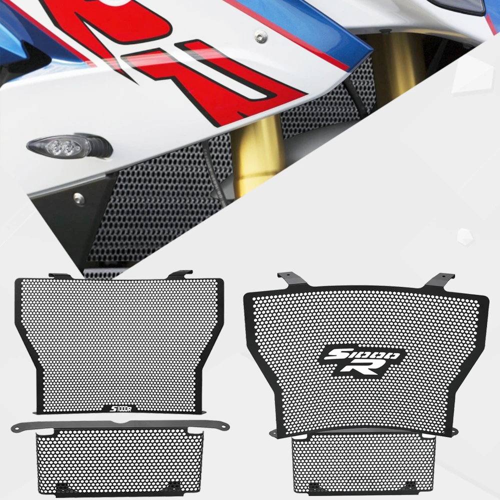 For BMW S1000R 2013~2020 2017 2018 2019 Engine Cooling Protection Cover Slip on BMW S1000R Motorcycle Radiator Grill Guard Cover