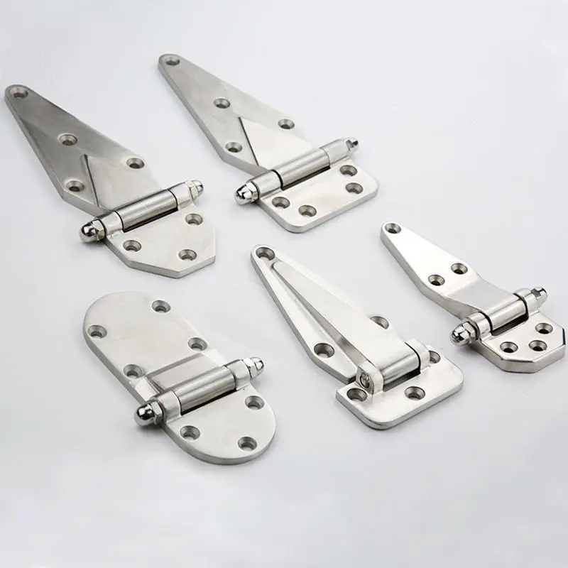 

High Quality 304 Stainless Steel Flat Spring Hinges Commercial Cold Freezer Refrigerator Oven Kitchen Steam Cabinet Door Hinge