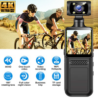 Mini HD  Ultra 4K Acton Camera 180 Rotatable WiFi Lens Sports Camera Sports DV Handheld Night Vision DVR Miniature Camcorder