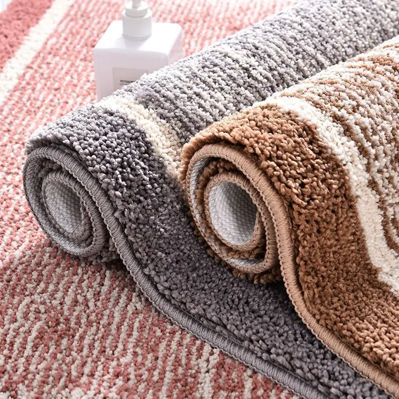 Bathroom Rug Super Soft Absorbent Microfiber Non-Slip Machine Washable Quick Drying Suitable for Bathroom Floors Tubs Showers