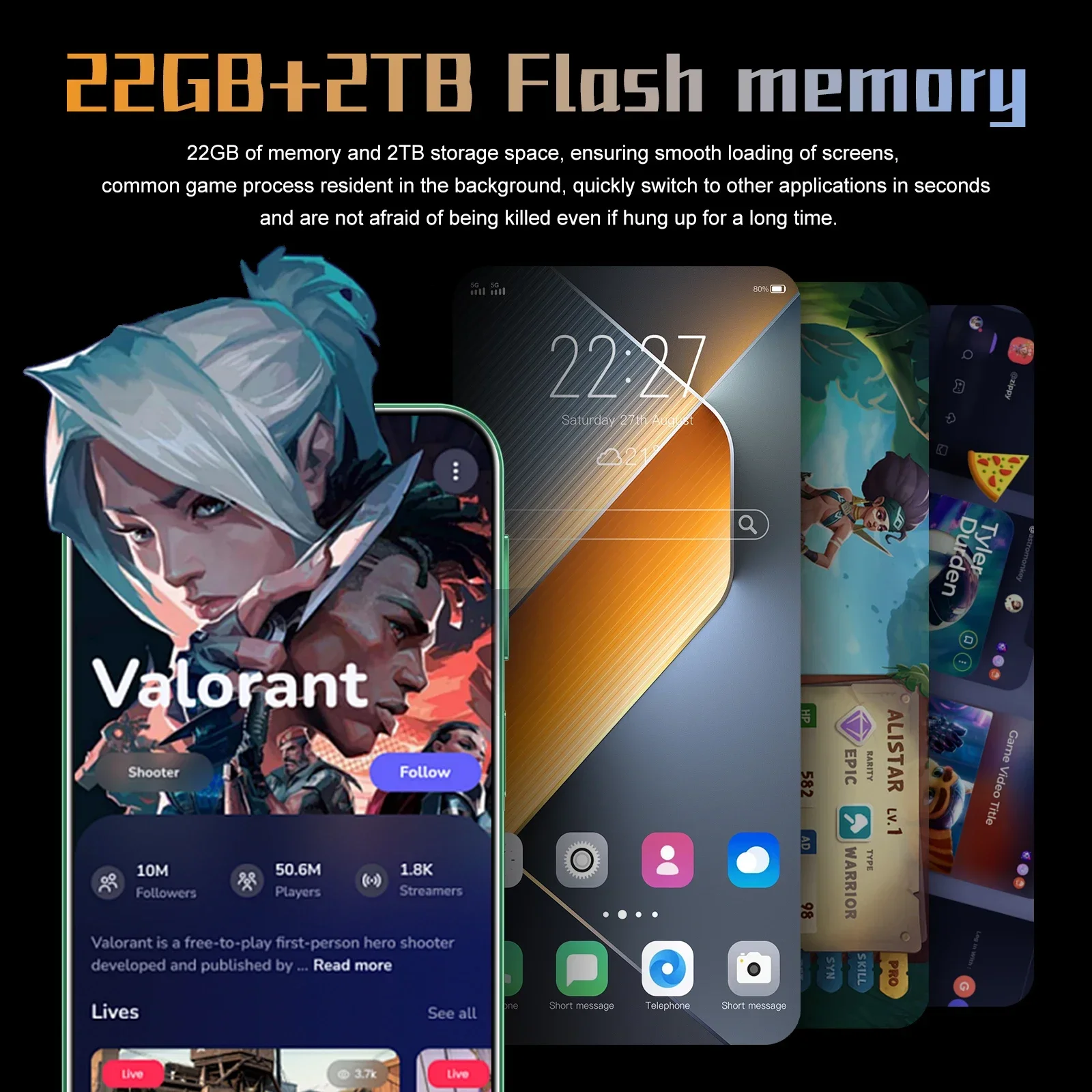 Originele Pova 6 Pro 7.3Inch 22Gb + 2Tb Smartphone 5G Dimensiony9200 Mobiele Telefoon Dualsim Mobiele Telefoons 50 + 108Mp Android14 Ontgrendeld Nfc