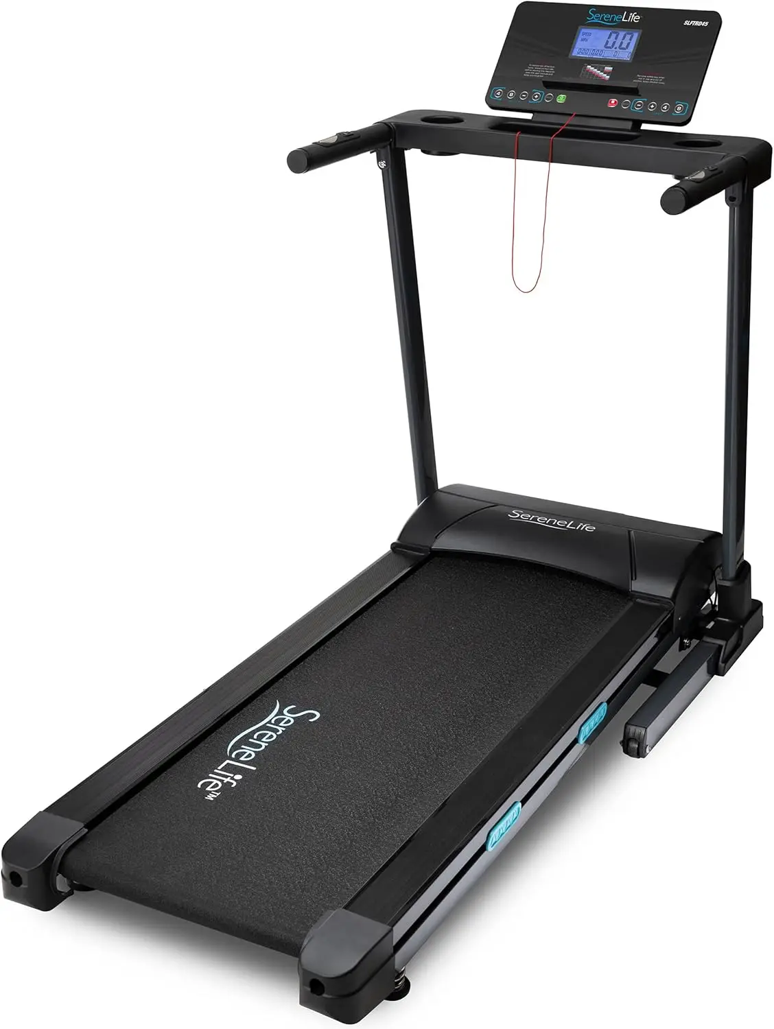 

Smart Electric Folding Treadmill – Easy Assembly Fitness Motorized Running Jogging Exercise Machine with Manual