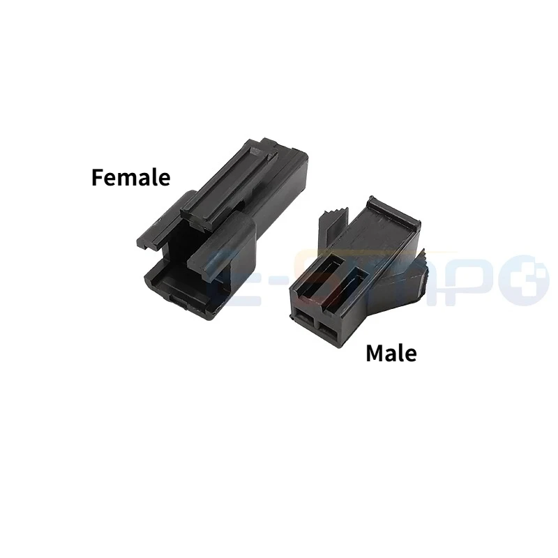 10/20Pairs SM2.54 Pitch 2.54mm Connector 2 Pin Male Female Plug Housing Wire Connectors Plastic Shell Crimp Pin Terminal