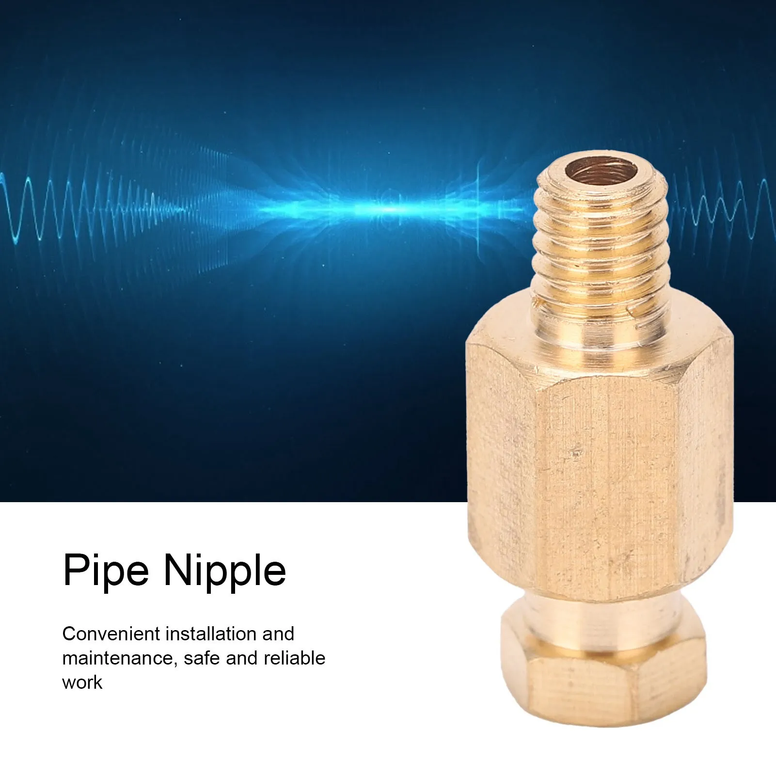 Picture 3: Hose Connector Pipe Connection Adapter Pipe Nipple Brass Thread Straight Fitting Connection Adapter Industrial Piping Supplies