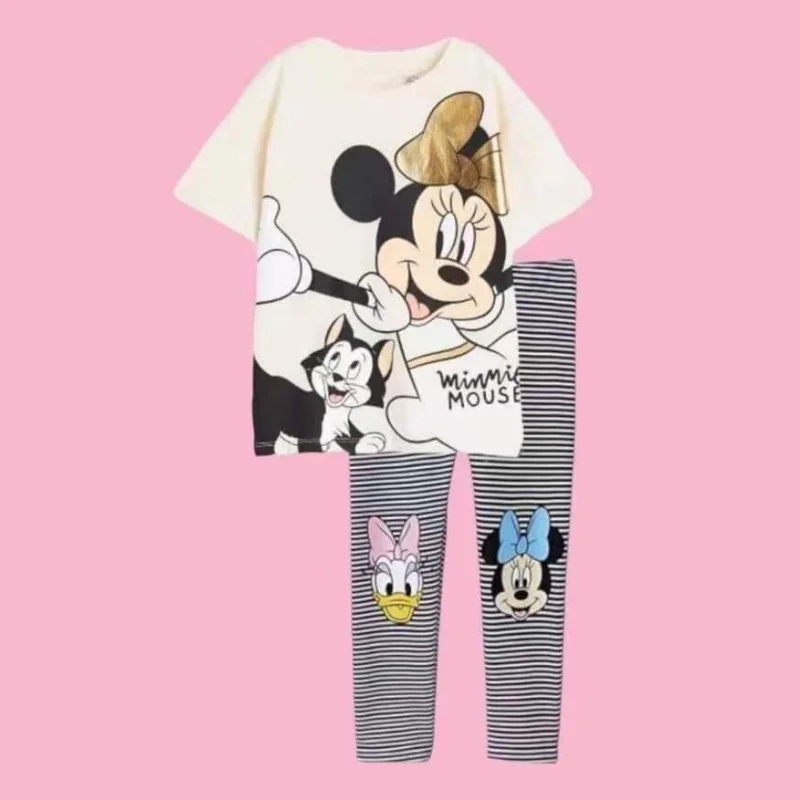 Cute Baby Girls Kids Clothing Disney Minnie Girls Clothes Sets Baby Clothes Set 0-10year Years Old