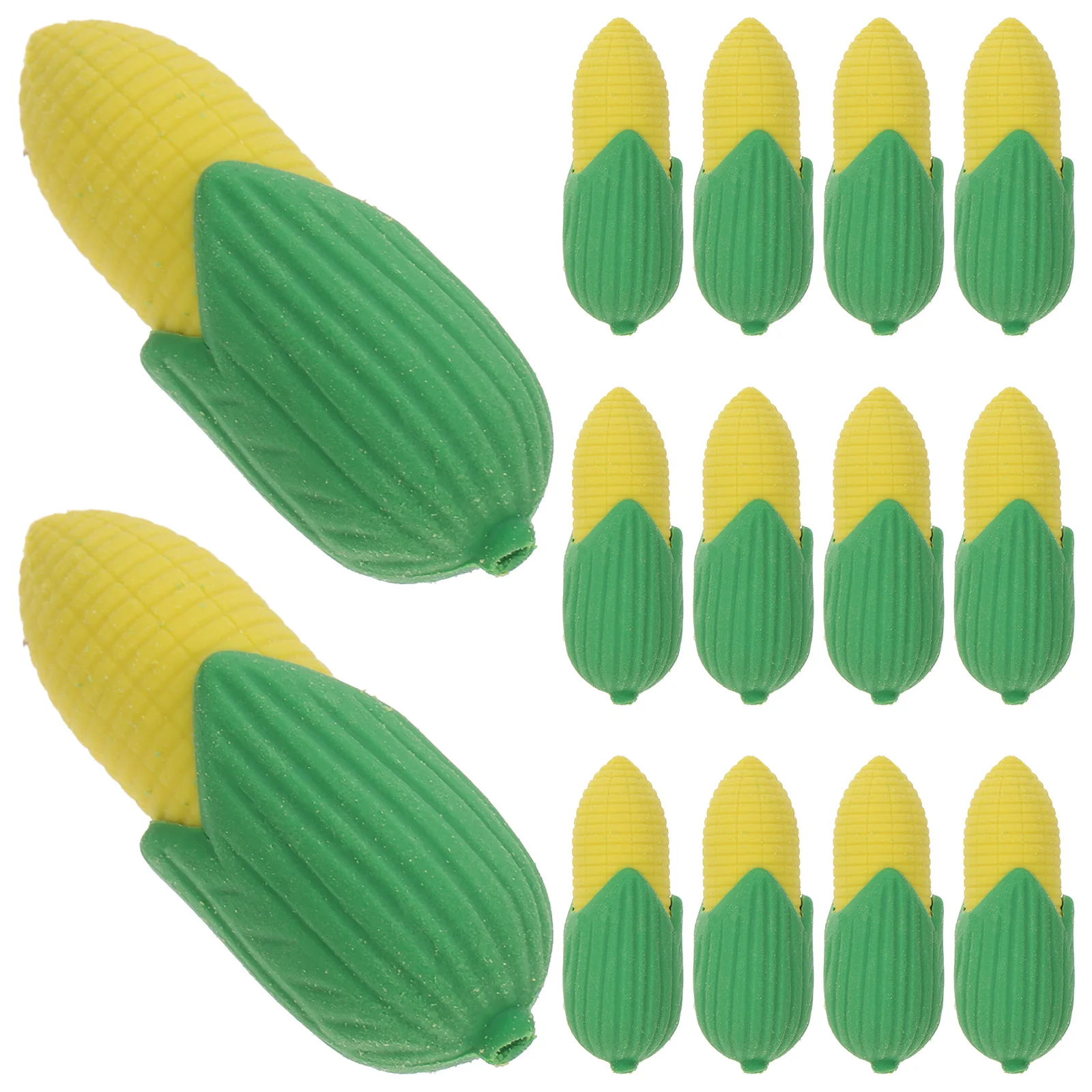 

100Pcs Corn Shaped Mini Erasers Cute Kawaii Multi Function Student Accessory Portable Bulk for Drawing Erasers Cute