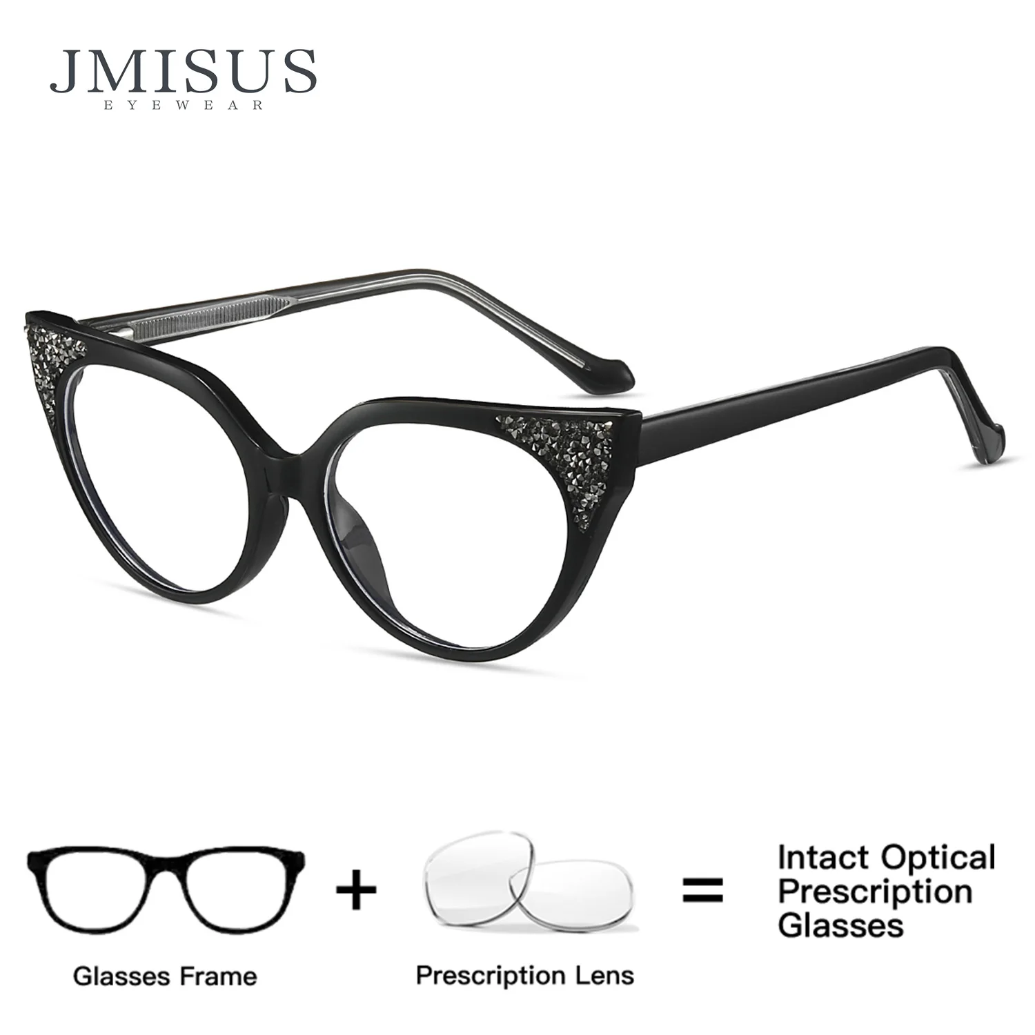 

Очки для чтения JMISUS 2026: модные, ручной работы, из ацетата, в форме кошачьего глаза, женские, с защитой от синего света, прогрессивные, с диоптриями, в форме бабочки